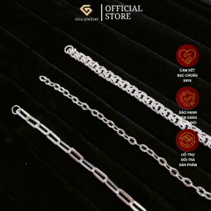 Lắc tay bạc Ý mạ vàng trắng Unisex | Gila Jewelry