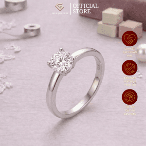 Nhẫn nữ bạc Ý S925 Pure Solitaire | Gila Jewelry